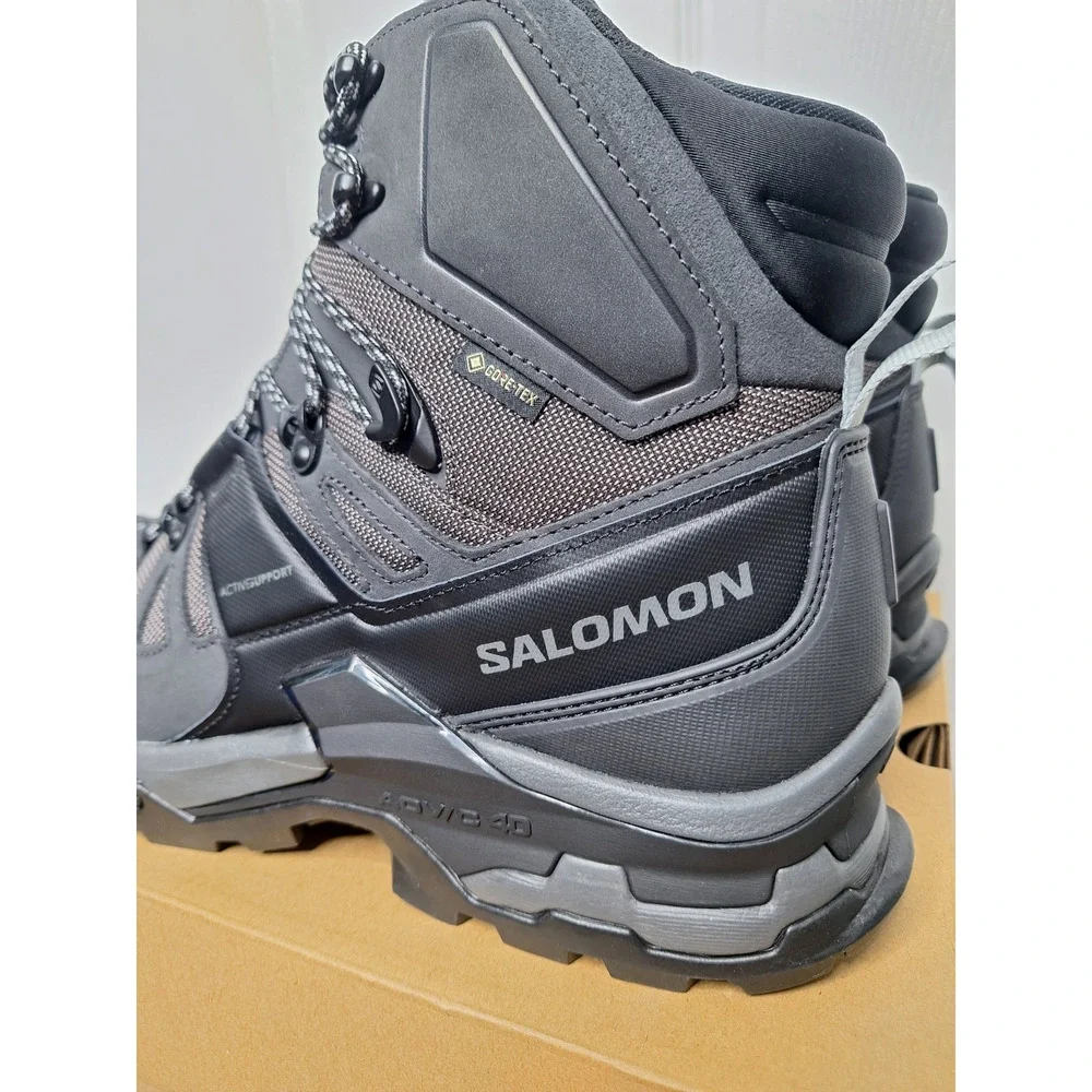 Salomon Quest 4 GTX Gore-Tex Black Hiking Boots Waterproof 477873 size 12